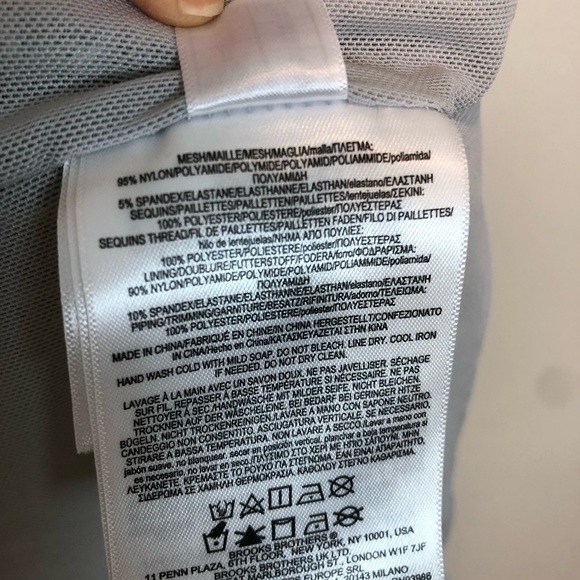 NEW Brooks Brothers Sequin Stretch Pencil Skirt Cocktail Party Size 12 - Picture 9 of 11